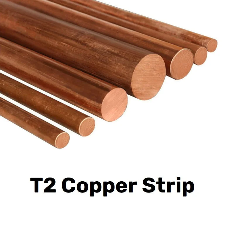 2 Pièces Tige De Cuivre Pur T2 Rouge Ronde - Diamètre 10mm Longueur 100mm - Barre Cuivre Solide